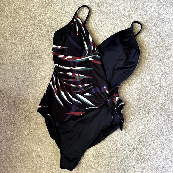 Magicsuit Women´s Resort Biarritz Hailey One Piece Wrap Swimsuit Size 10 - Picture 2 of 13